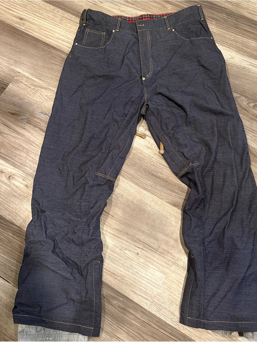 Vintage Static Baggy Y2K Ski Snowboarding Snow 90’s Denim Look Xl